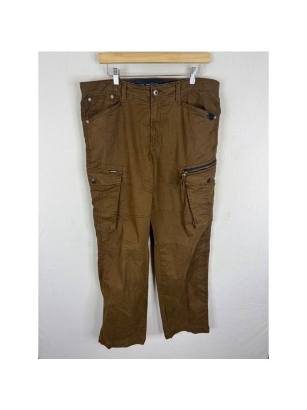 G-Star Raw Mens Brown Cargo Utility Pants Multi Pocket 36X32